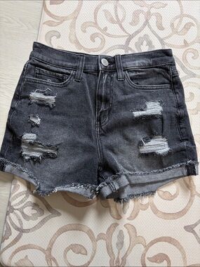 SO high rise mom jean shorts 26